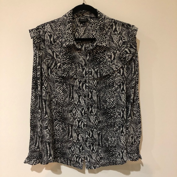 SNAKE PRINT BLOUSE - Picture 1 of 9